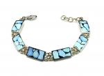 Браслет "Мозаика" бирюза, 20,5 см