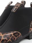 01-B44B-81PC BROWN/LEOPARD Ботинки демисезонные женские (натуральная кожа, текстиль, байка)