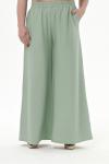 Брюки широкие из фактурной вискозы, цвет "мята"