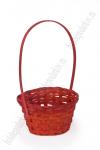 Корзина бамбуковая 18*10 см (SF-7966) красный