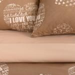 Постельное бельё 2-спальное «Этель» Te amo (вид 3), бязь