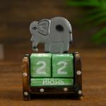 Вечный календарь «Слоник», 7?4?10 см, дерево, МИКС