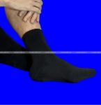 "Берёза" термоноски мужские внутри махра однотонные черные арт. В12