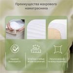Наматрасник на резинке водонепроницаемый «Экономь и Я», 180?200 +20 см, мулетон