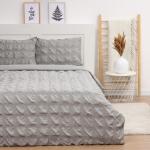 Постельное бельё 1.5-спальное LoveLife Texture: gray, микрофибра