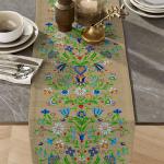Дорожка для сервировки 50*150 см, хлопок 100% (Цветочный лен)