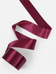 Лента атласная, 50 мм, 23±1 м, бордовая