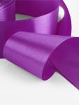 Лента атласная, 50 мм, 23±1 м, фиолетовая №46
