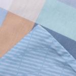 Постельное бельё 1.5-спальное LoveLife Square blue, сатин