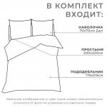 *Постельное бельё 2-спальное «Этель. Перья», поплин