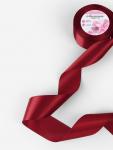 Лента атласная, 50 мм, 23±1 м, бордовая №48