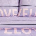 *Постельное бельё 1.5-спальное «Этель» Violet love, бязь
