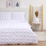 Постельное бельё 1.5-спальное LoveLife Texture: white, микрофибра