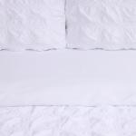 Постельное бельё 1.5-спальное LoveLife Texture: white, микрофибра