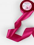 Лента атласная, 50 мм, 23±1 м, ярко-розовая №27