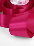 Лента атласная, 50 мм, 23±1 м, ярко-розовая №27