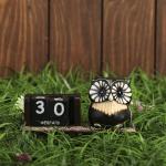 Вечный календарь настольный «Сова с большими глазами», 15?5?7.5 см, дерево