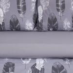 Постельное бельё 1.5-спальное «Этель. Перья (вид 2)», поплин