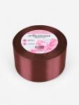 Лента атласная, 50 мм, 23±1 м, коричневая №102
