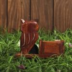 Вечный календарь настольный «Филин», 15?5?14 см, дерево