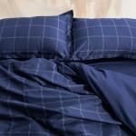 *Постельное бельё евро «Этель» Cage: dark, мако-сатин