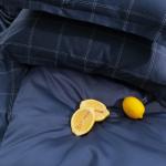 *Постельное бельё евро «Этель» Cage: dark, мако-сатин