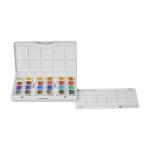 Акварель художественная в кюветах «ЗХК. Санкт-Петербург», 24 цвета ? 2.5 мл, пластиковая палитра, 1942017