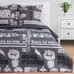 Постельное бельё 1.5-спальное «Этель» Super man, бязь