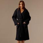 Халат вафельный женский SL HOME: Basic «Дарк Маре», размер XL, хлопок 100%, чёрный