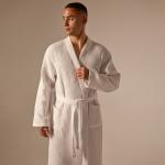 Халат вафельный мужской SL HOME: Boho «Блан де Блан», размер L, хлопок 100%, белый