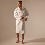 Халат вафельный мужской SL HOME: Waffle «Блан де Блан», размер S, хлопок 100%, белый