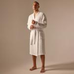 Халат вафельный мужской SL HOME: Boho «Блан де Блан», размер M, хлопок 100%, белый