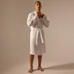 Халат вафельный мужской SL HOME: Boho «Блан де Блан», размер XL, хлопок 100%, белый