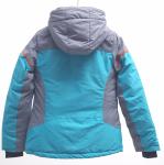 Горнолыжная куртка женская УЦЕНКА бирюзового цвета 0803Br