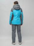 Горнолыжная куртка женская УЦЕНКА голубого цвета 0758Gl