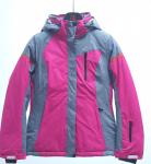 Горнолыжная куртка женская УЦЕНКА малинового цвета 0803M