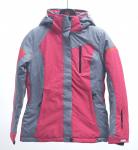 Горнолыжная куртка женская УЦЕНКА розового цвета 0803R