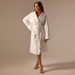 Халат вафельный женский SL HOME: Waffle «Блан де Блан», размер L, хлопок 100%, белый