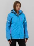 Горнолыжная куртка женская зимняя голубого цвета 01_1Gl