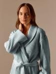 Халат вафельный женский SL HOME: Basic «Аззура», размер S, хлопок 100%, бирюзовый