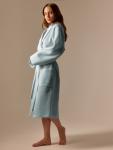 Халат вафельный женский SL HOME: Basic «Аззура», размер S, хлопок 100%, бирюзовый