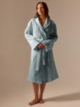 Халат вафельный женский SL HOME: Basic «Аззура», размер XL, хлопок 100%, бирюзовый