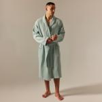 Халат вафельный мужской SL HOME: Basic «Аззура», размер XL, хлопок 100%, мятный