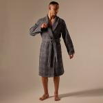 Халат вафельный мужской SL HOME: Chess «Гри Сандре», размер M, хлопок 100%, тёмно-серый