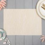 Салфетка на стол «Доляна», цвет молочный, 45?30 см