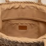 Сумка женская SL Home, ручное плетение, хлопок, длина ручек 18.5 см, 40?27 см