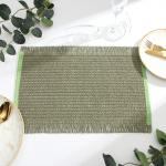 Салфетка «Доляна», зелёная, 30?45 см