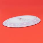 Блюдо Доляна «Новогодняя ель», 30?21 см, овальное, стекло, красное