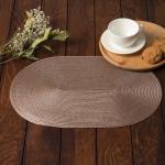 Салфетка сервировочная «Доляна. Овал», цвет медный, 45?30 см