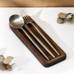 Лоток для столовых приборов Adelica, 23?8?1.8 см, дерево берёза